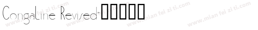 CongaLine Revised字体转换